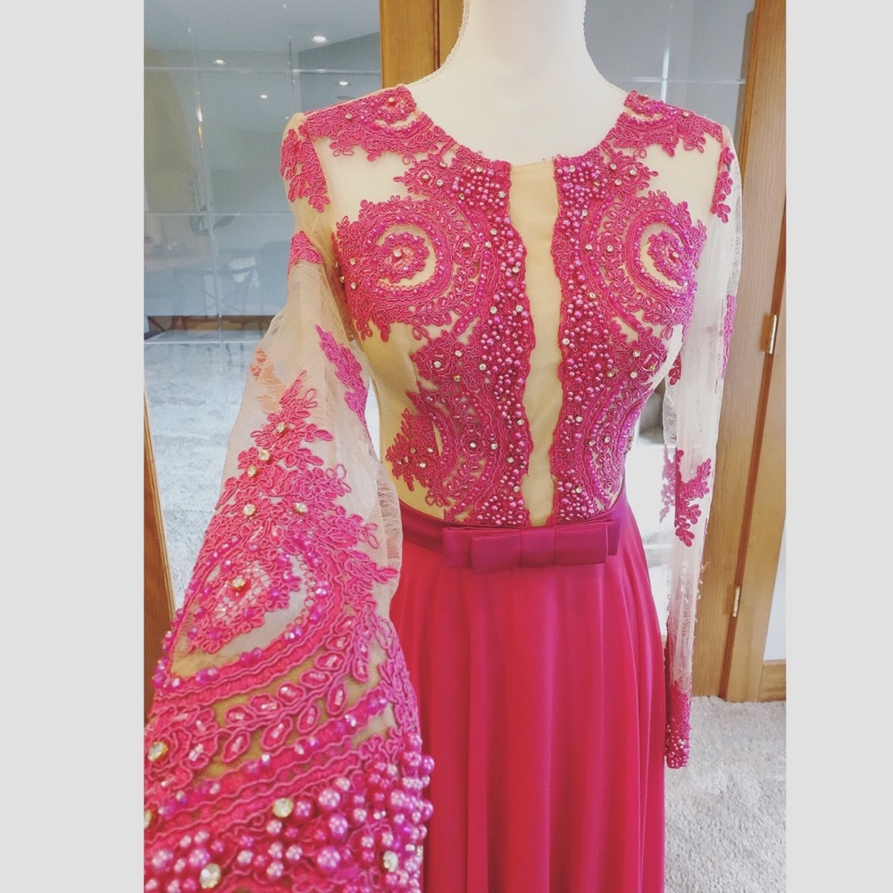 Hot pink fancy dress